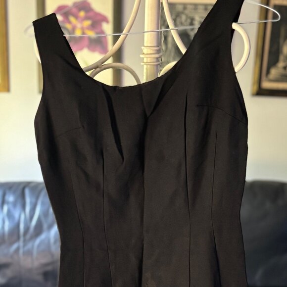 Vintage 1960s Little Black Mini Dress - Classic LBD Retro Chic - Picture 1 of 9